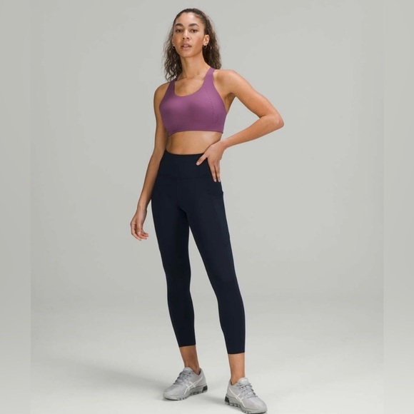 Lululemon AirSupport Bra High Support C–DDD Cups Vintage Plum / Vivid Plum - Picture 4 of 10